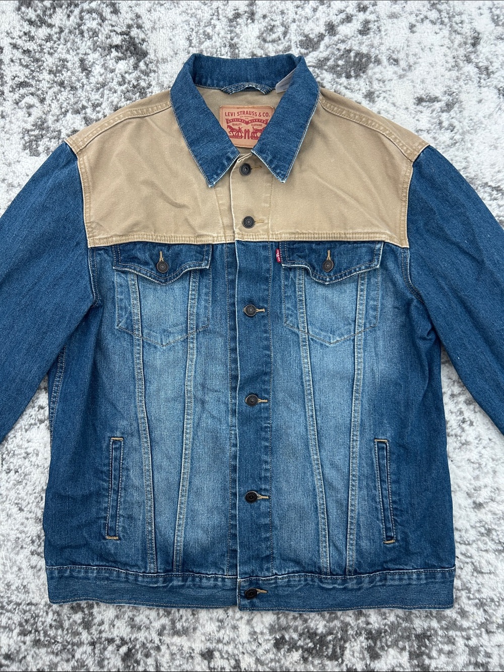 Levi's Two-Tone Denim & Tan Yoke Jacket